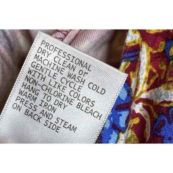 Christian Siriano Pants Womens S Floral Tropical Wide Leg Pull On Crop Palazzo - Picture 7 of 7